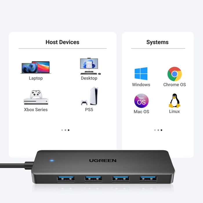 Ugreen 4-portni USB 3.0 hub - 1M - slika 4