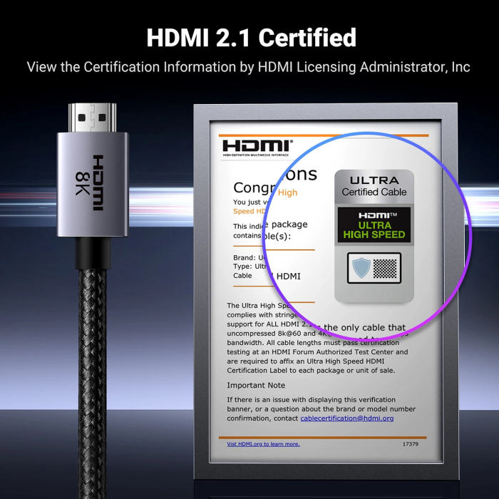 Ugreen 8K Ultra HDMI 2.1 kabel - 3M - slika 5