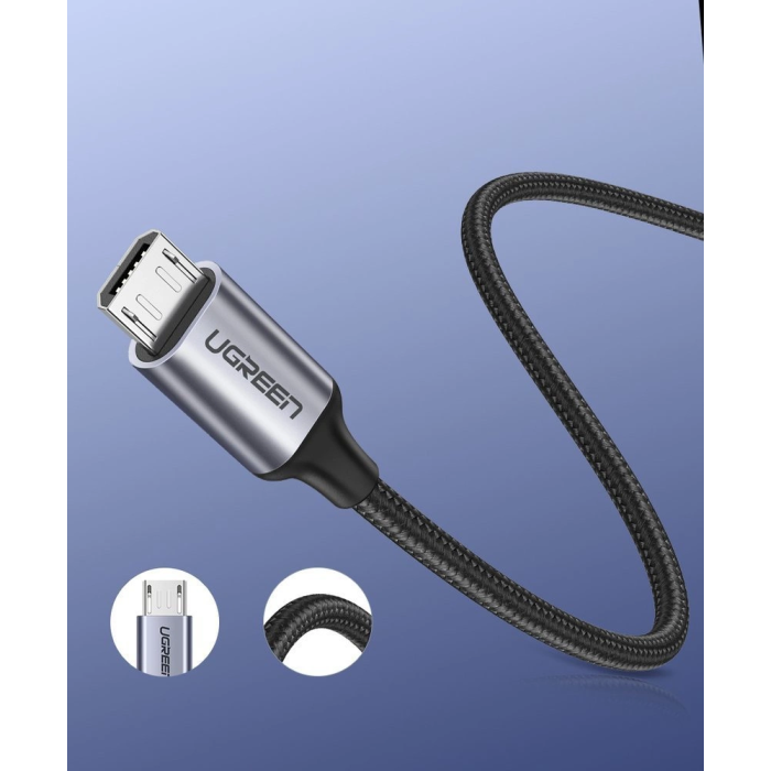 Ugreen USB-A na micro USB 2.4A kabel - 2m - slika 2