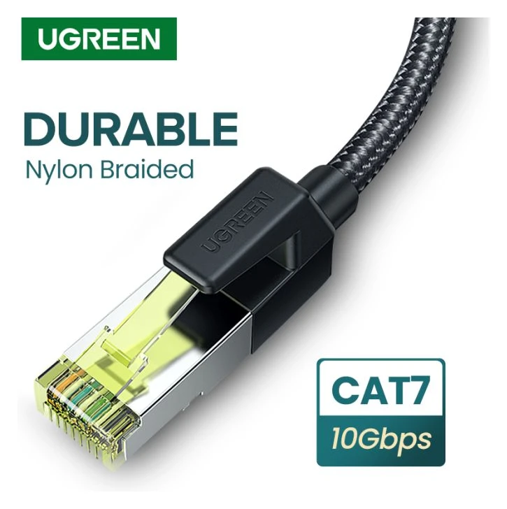 Ugreen UTP Cat7 oklopljen pleten okrogel kabel z modularnim RJ45 Ethernet priključkom 5M - slika 4