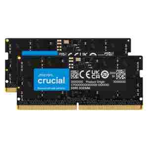 Crucial 96GB Kit (2x48GB) DDR5-5600 SODIMM CL46, 1.1V