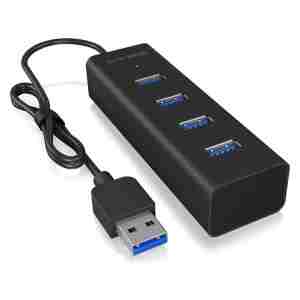 IcyBox IB-HUB1409-U3 4-portni Hub s priključkom USB-A 3.0