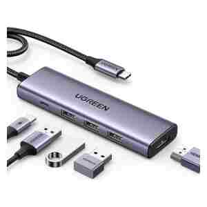 Ugreen 5-v-1 USB-C Hub (100 W PD, 4K@30Hz HDMI)