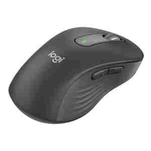Logitech miška Signature M650, velikost L, Bluetooth, grafitna za levičarje
