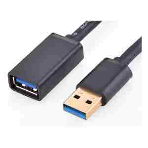 Ugreen USB 3.0 podaljšek (M na Ž) črn 1m - polybag
