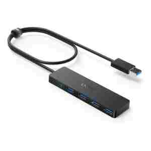 Anker Ultra Slim 4-port USB 3.0 hub črn