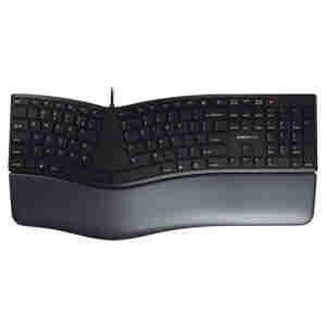 Tipkovnica USB Cherry KC 4500 ERGO UK | SLO gravura črna (JK-4500GB-2)