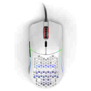 Gaming miška Žična Glorious Race Model O, bela mat (GO-WHITE)