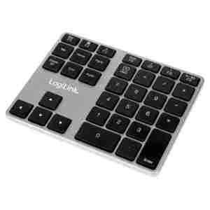 Tipkovnica LogiLink numerična brezžična Bluetooth aluminij - space grey (ID0187)