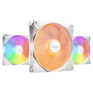 Ventilator be quiet! Light Wings LX High Speed 140mm bela RGB (3 pack)