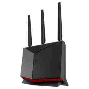 Usmerjevalnik brezžični Asus RT-BE86U WiFi7 802.11be BE6800 10000Mbit/s MU-MIMO 4xLAN 3x antena (90IG08W0-MO9A0V)