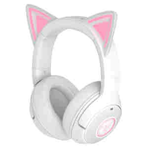 Slušalke brezžične Razer naglavne z mikrofonom BT Kraken Kitty V2 BT bele Gaming (RZ04-04860600-R3M1)
