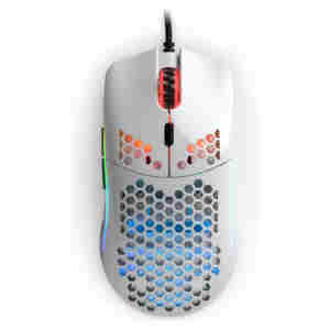 Gaming miška USB Glorious GO-GWHITE M, bela (GO-GWHITE)