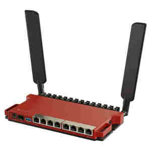 Usmerjevalnik brezžični Mikrotik L009UiGS-2HaxD-IN WiFi6 802.11ax AX600 1xPoE 8xLAN+1xSFP 2x antena (L009UiGS-2HaxD-IN)
