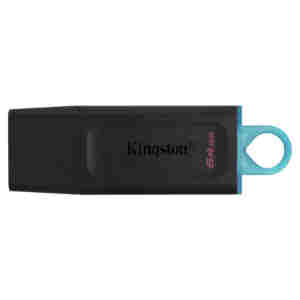 Spominski ključek 64GB USB 3.2 Kingston Data Traveler Exodia 200MB/s 60MB/s plastičen s pokrovčkom črn (DTX/64GB)