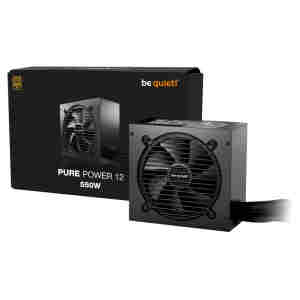 Napajalnik - 550W be quiet! Pure Power 12 80Plus Gold 92,8% ATX 3.1 Non modular 120mm črna (BP001EU)