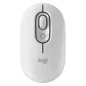 Miš brezžična + Bluetooth Logitech POP bela (910-007411)