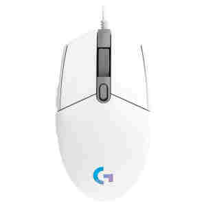 Gaming miška Žična Logitech G102 LightSync, bela (910-005824)