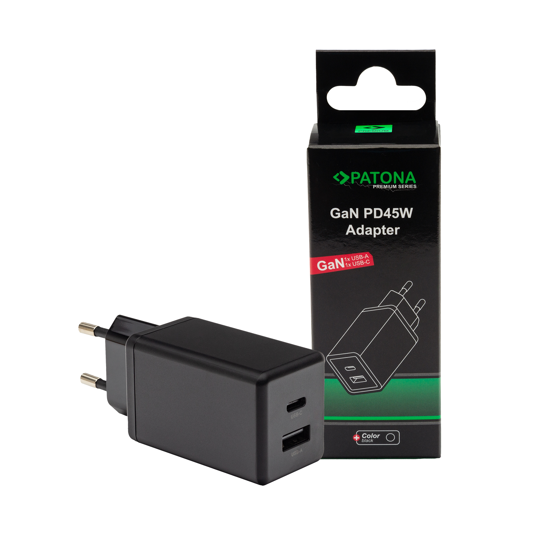 PATONA Premium GaN PD45W Adapter 1xUSB-C 1xUSB-A PD3.0 QC3.0 - slika 4