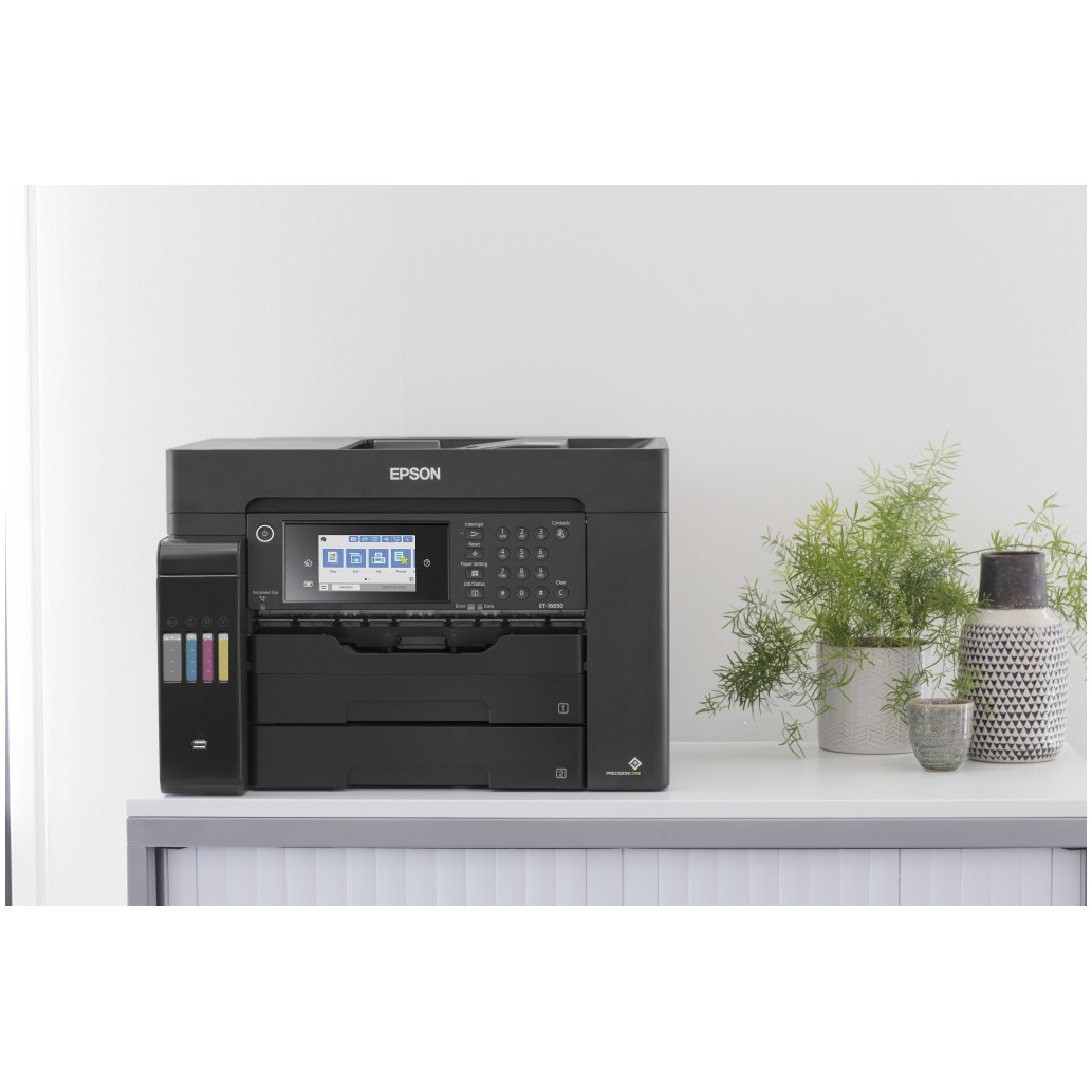 Tiskalnik multifunkcijski brizgalni barvni Epson EcoTank Office Pro A3 15160 A3 duplex tisk duplex skeniranje faks USB LAN WiFi 25ppm (C11CH71402) - slika 3