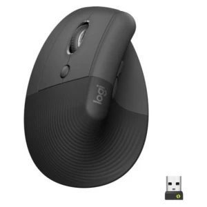 Miš brezžična + Bluetooth Logitech Lift Vertical za levičarje 4000DPI ergonomična grafitna (910-006474)