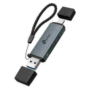 Zunanji čitalec kartic TP-Link UA430D USB-C za MS SD microSD siv (UA430D)