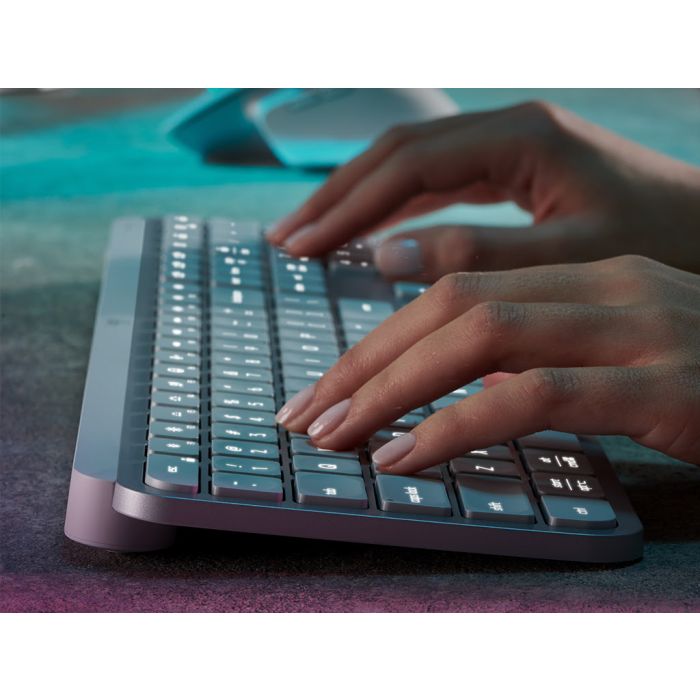 Logitech tipkovnica MX Keys S, siva, SLO gravura - slika 2